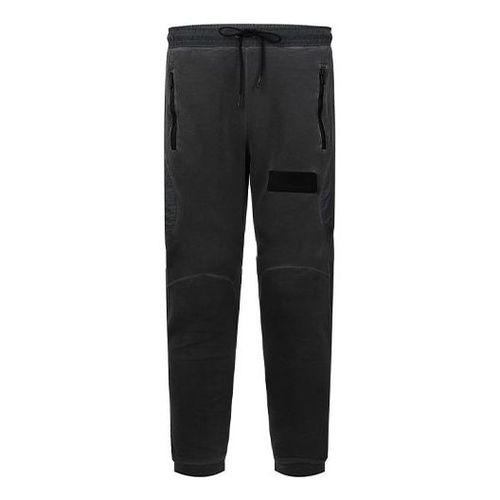 Air 23 Engineered Casual Sports Knit Long Pants Black