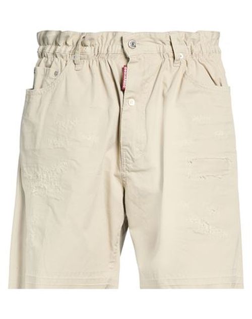 Man Shorts & Bermuda Shorts Beige Size 34 Cotton