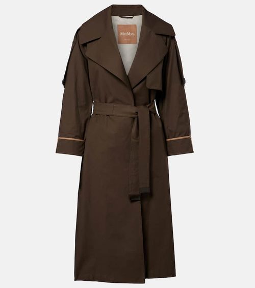 The Cube cotton-blend twill trench coat