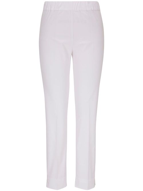 Tailored-cut slim-fit trousers - White