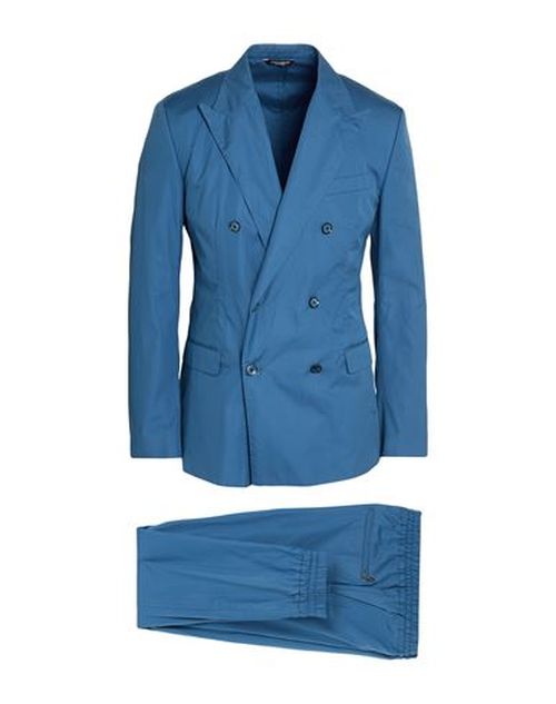 Man Suit Slate blue Size 34 Cotton
