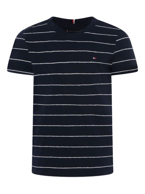 Striped short-sleeve T-shirt - Blue