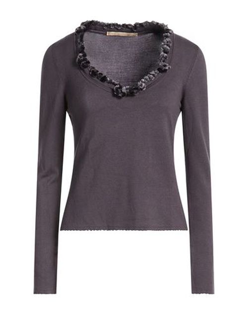 Woman Sweater Dark purple Size 6 Viscose, Polyester