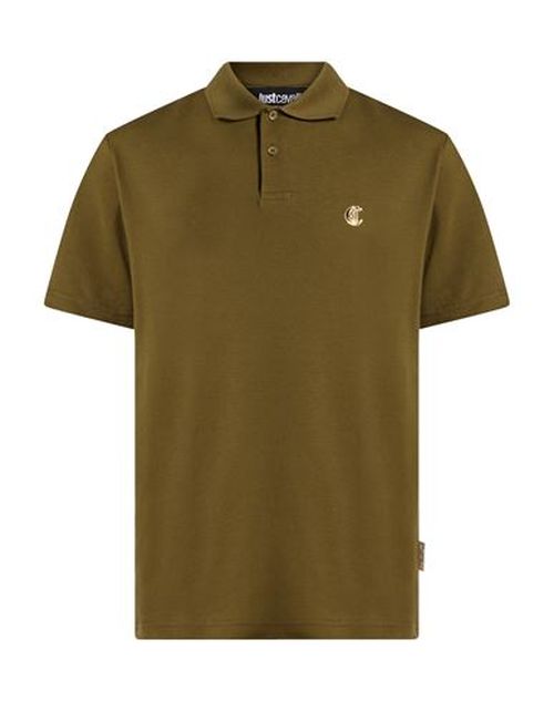Man Polo shirt Military green Size S Cotton