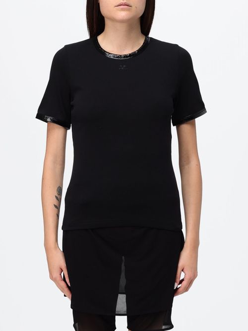 COURRÈGES T-Shirt Woman color Black