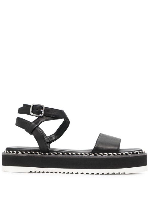Myrte flatform sandal - Black