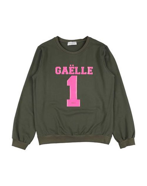 Kid Girl Sweatshirt Military green Size 12 Cotton, Elastane