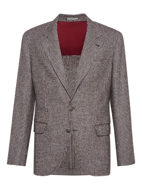 Houndstooth blazer - Brown
