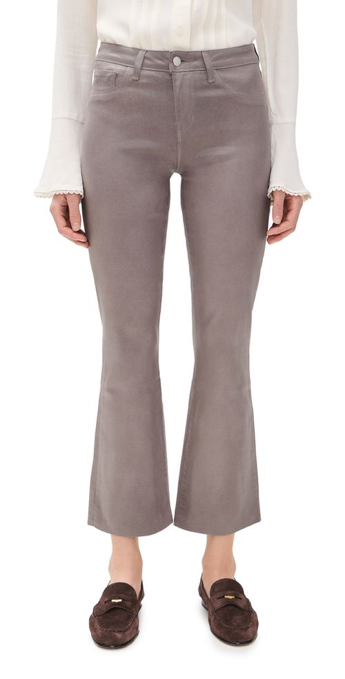 Kendra Crop Flare Jeans Driftwood Coated