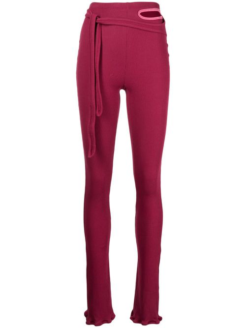 Otto Lounge cut-out trousers - Red