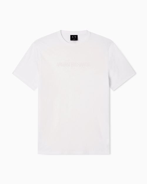 Slim-Fit T-shirt in Cotton Jersey with tonal embossed logo
