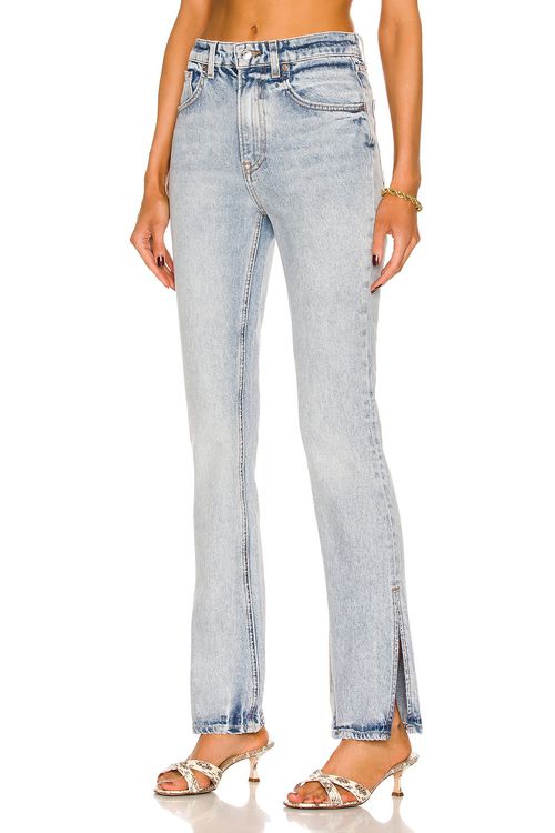 GRLFRND Harlow High Rise Boot Jeans in Encinitas - Denim-Light. 31 also in