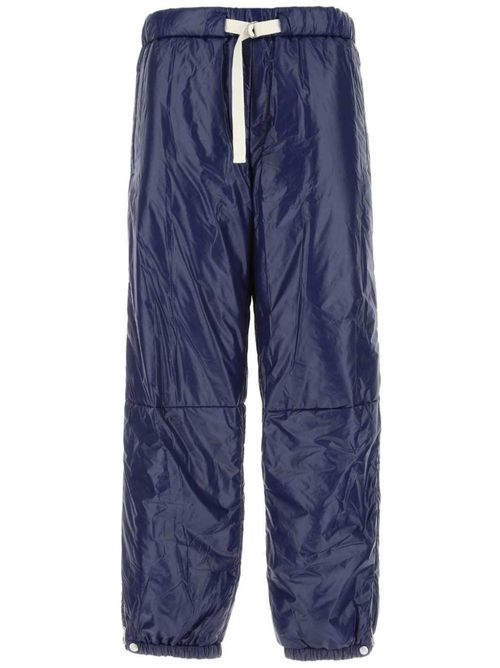Drawstring-waist track pants - Blue