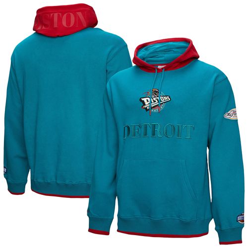Men's Teal Detroit Pistons Hardwood Classics Team OG 3.0 Pullover Hoodie