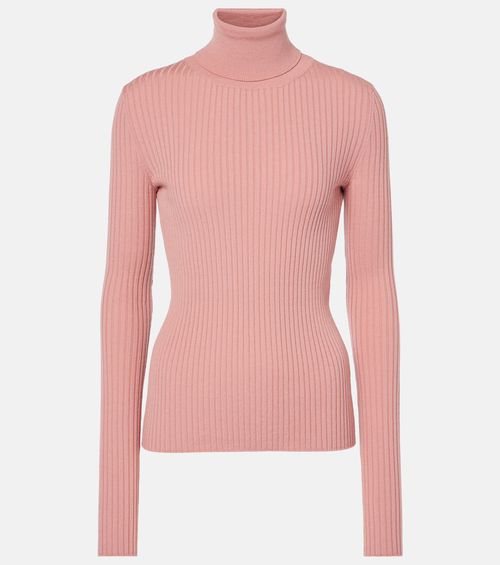 Ribbed-knit wool-blend sweater