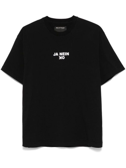 Logo-print T-shirt - Black