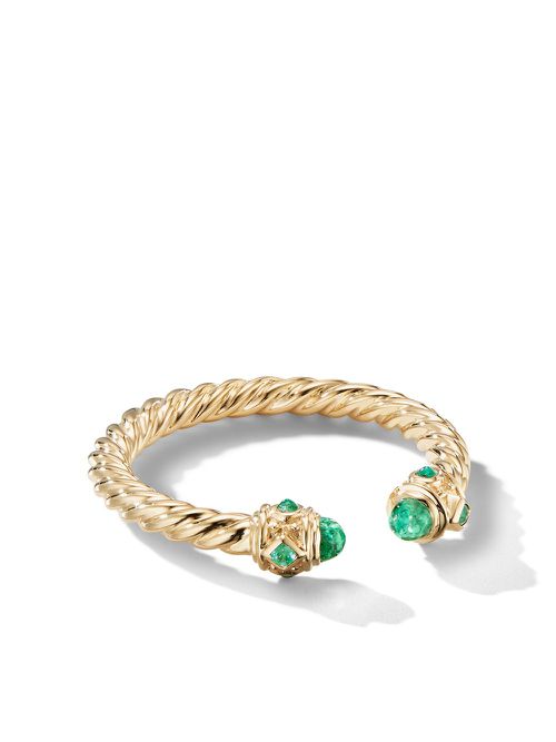 18kt yellow gold Renaissance Color emerald ring