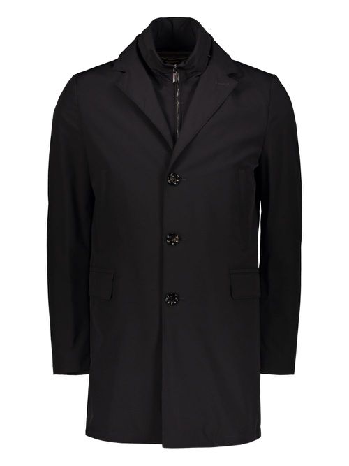 Moorer Techno-fabric coat - Black