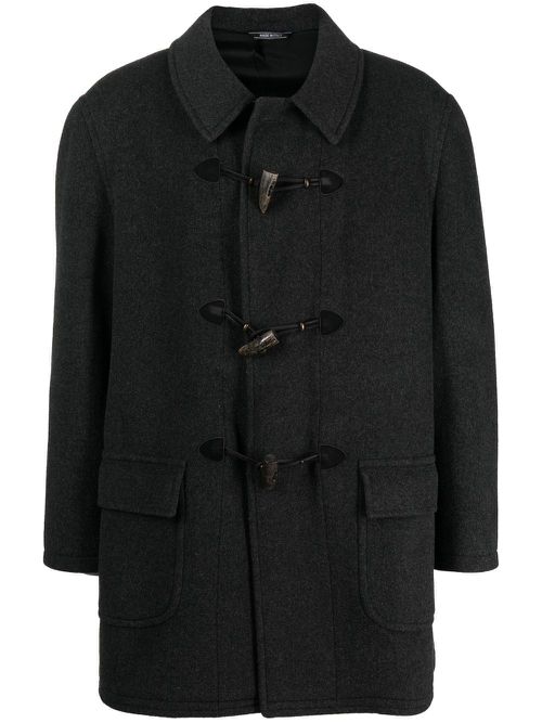 1990s single-breasted coat - Grey