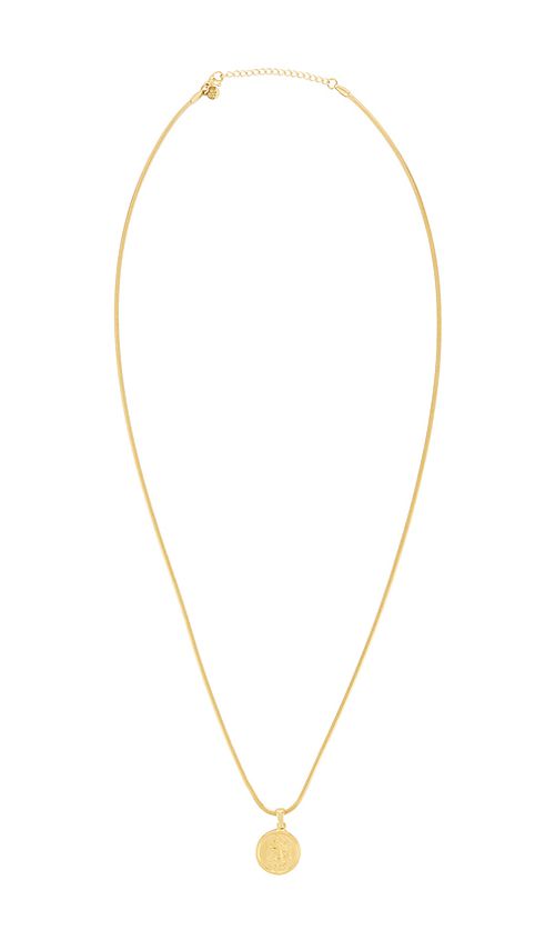Petit moments Dubloon Necklace in Metallic Gold