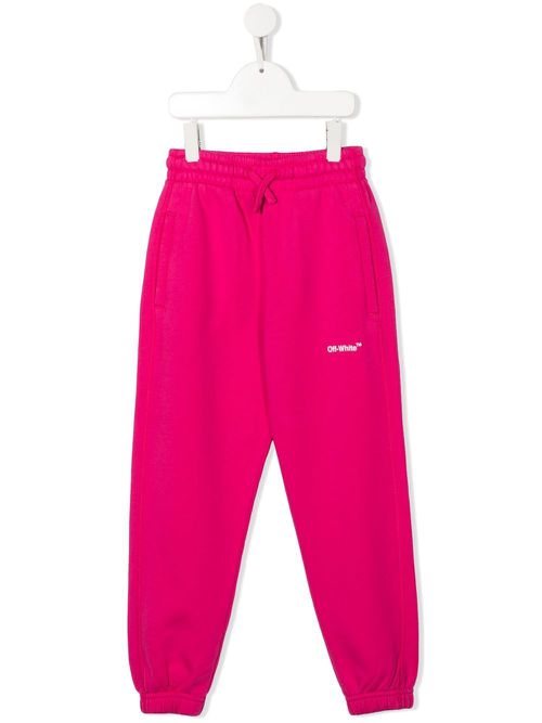 Logo-print track pants - Pink