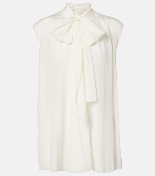 Silk-blend top