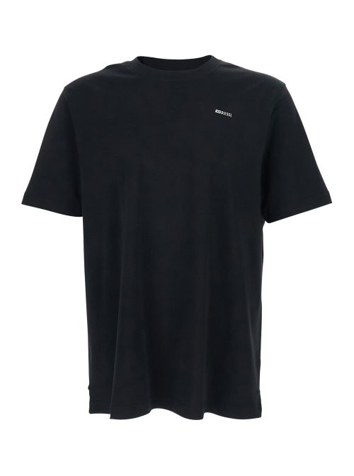 Logo-Print Cotton T-Shirt — Black