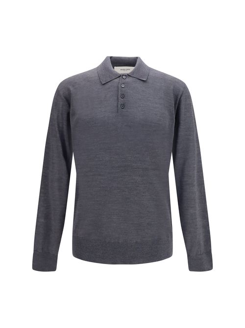 Virgin Wool Polo Shirt — Gray