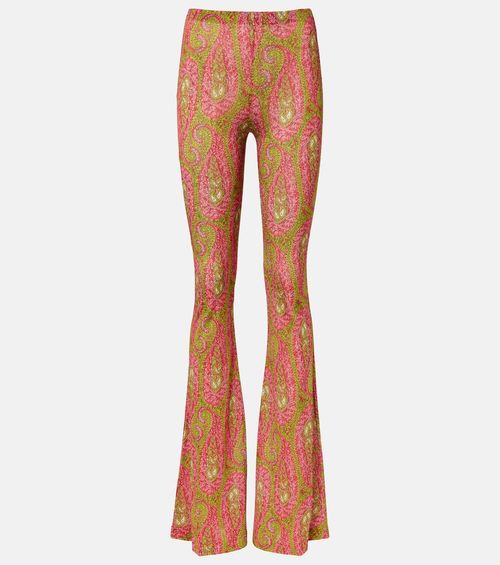 Printed flared pants