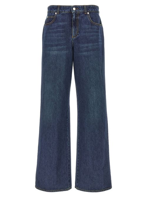 -Denim Jeans Blu-Donna