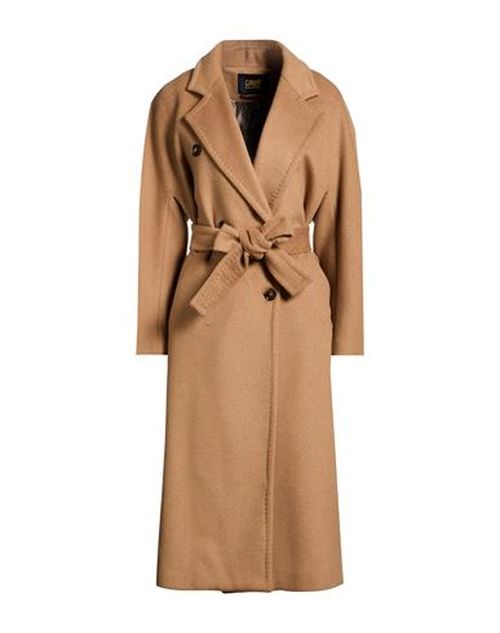 Woman Coat Camel Size 8 Wool, Polyester, Acrylic