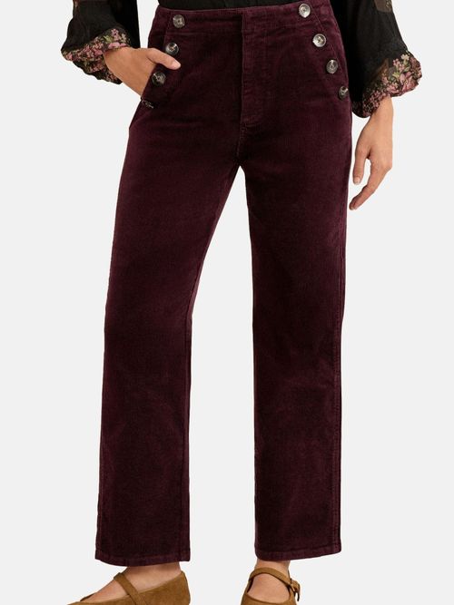 Love & roses Pantaloni rosso ciliegia