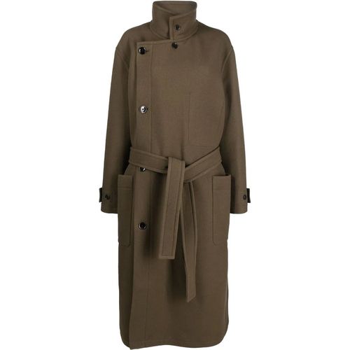 Lemaire wrap coat Dark squirre