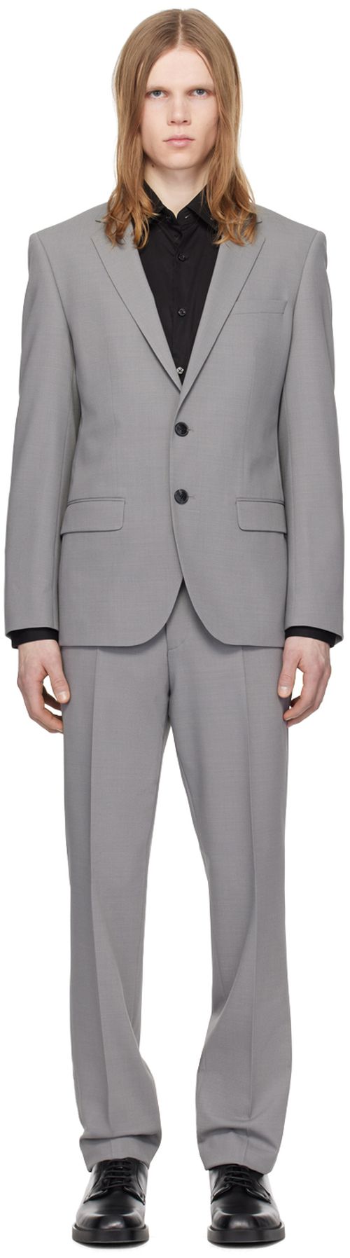 Hugo Gray Slim-Fit Suit