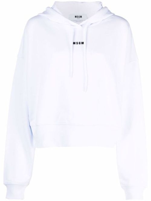 Cropped logo hoodie
