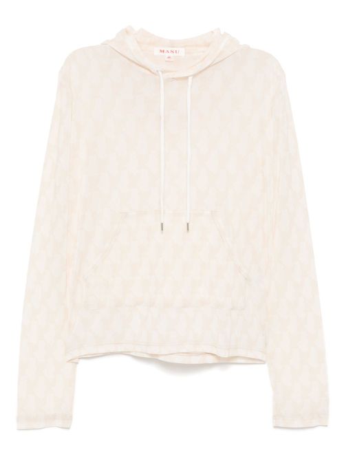 Angel mesh hoodie - Neutrals