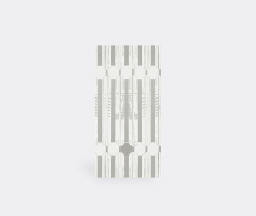 'ornate Ts' Wallpaper, Grey
