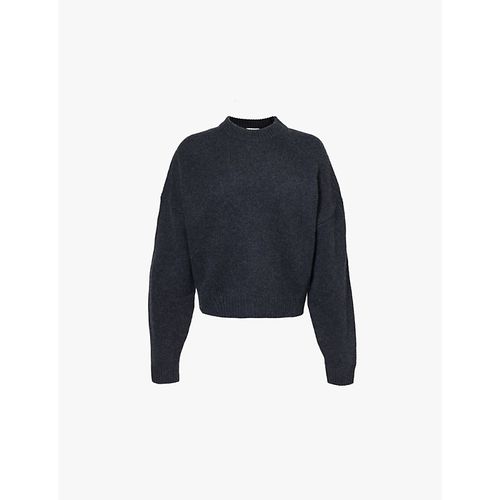 Womens Midnight Anong Brushed Texture Organic-cashmere Jumper S/m