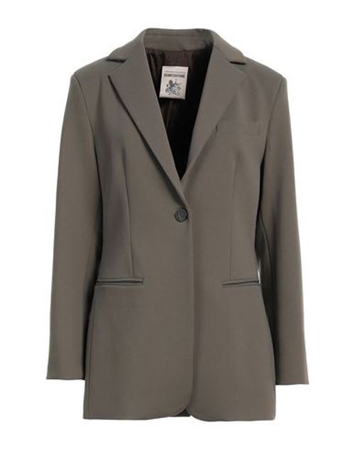 Semicouture Woman Blazer Khaki Size 10 Viscose, Polyamide, Elastane, Polyester