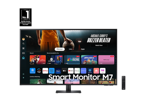 43" Smart Monitor M7 (M70D) 4K UHD with Streaming TV, Speakers and USB-C(LS43DM702UNXGO)