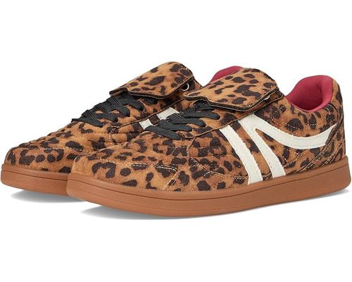 Madrid Sneakers Womens 9 Brown Leopard Lace Up Casual Shoes ZOGG190