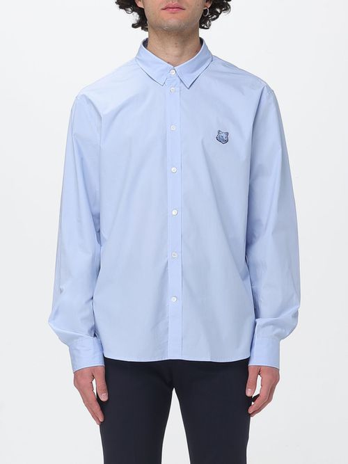 MAISON KITSUNÉ Shirt Men color Gnawed Blue