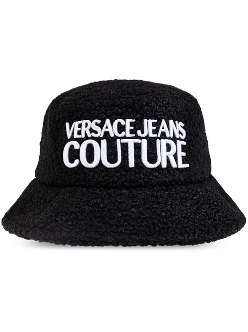 Logo-embroidered bucket hat - Black