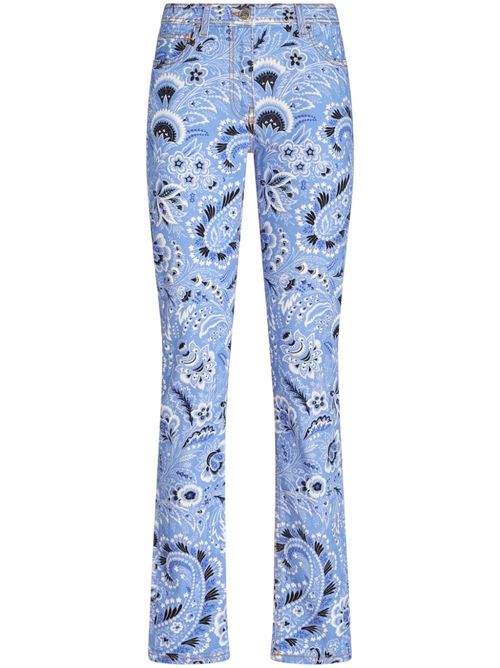 Bandana-print skinny jeans