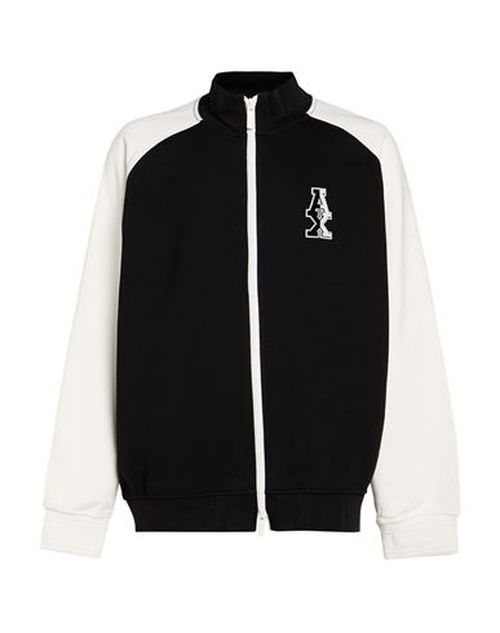 Man Sweatshirt Black Size L Cotton