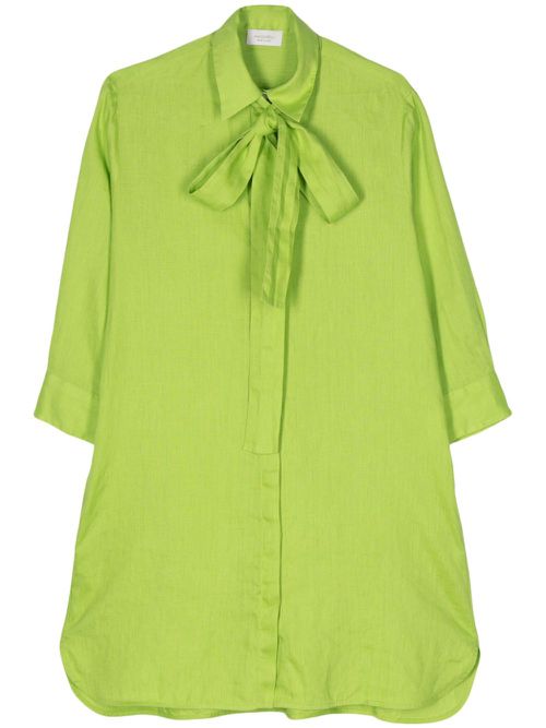 Seersucker cotton shirt - Green