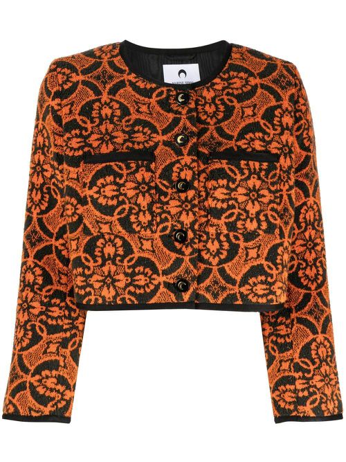 Oriental Towels cropped jacket - Orange