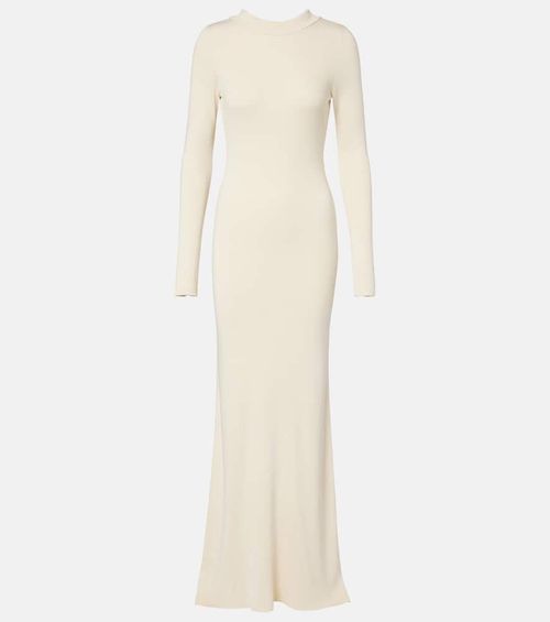 Elowen open-back silk-blend maxi dress