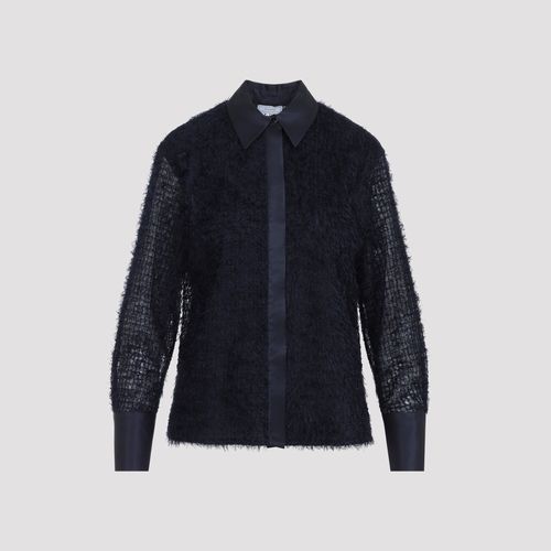 Women's Fil Coupé Polyester Button-Front Shirt
