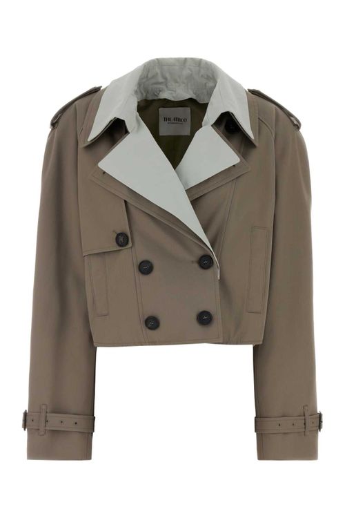 Blouson Trench Coat — Beige